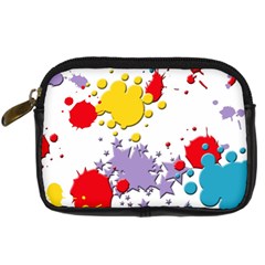 Paint Splash Rainbow Star Digital Camera Cases