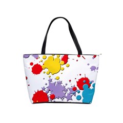 Paint Splash Rainbow Star Shoulder Handbags