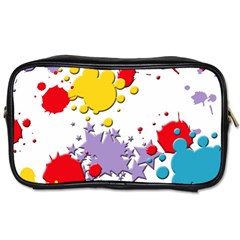 Paint Splash Rainbow Star Toiletries Bags