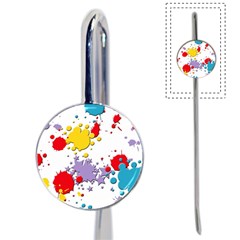 Paint Splash Rainbow Star Book Mark