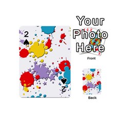 Paint Splash Rainbow Star Playing Cards 54 (mini) 