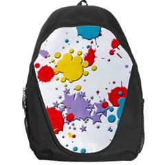 Paint Splash Rainbow Star Backpack Bag