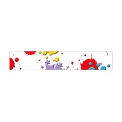 Paint Splash Rainbow Star Flano Scarf (mini) by Mariart