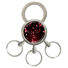 Lying Red Triangle Particles Dark Motion 3-ring Key Chains by Mariart