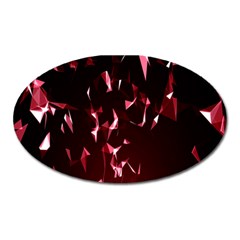 Lying Red Triangle Particles Dark Motion Oval Magnet