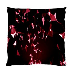 Lying Red Triangle Particles Dark Motion Standard Cushion Case (one Side)