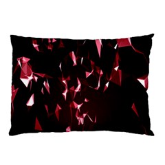 Lying Red Triangle Particles Dark Motion Pillow Case by Mariart