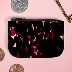 Lying Red Triangle Particles Dark Motion Mini Coin Purses by Mariart