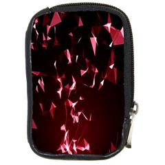 Lying Red Triangle Particles Dark Motion Compact Camera Cases