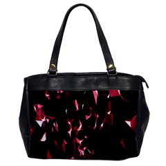 Lying Red Triangle Particles Dark Motion Office Handbags