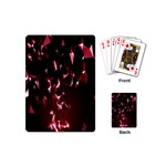 Lying Red Triangle Particles Dark Motion Playing Cards (Mini)  Back