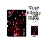 Lying Red Triangle Particles Dark Motion Playing Cards 54 (Mini)  Front - Spade2