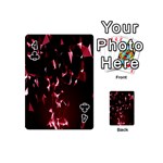 Lying Red Triangle Particles Dark Motion Playing Cards 54 (Mini)  Front - Club4