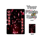 Lying Red Triangle Particles Dark Motion Playing Cards 54 (Mini)  Front - Joker2