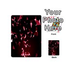 Lying Red Triangle Particles Dark Motion Playing Cards 54 (Mini)  Back