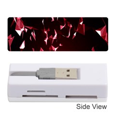 Lying Red Triangle Particles Dark Motion Memory Card Reader (stick) 