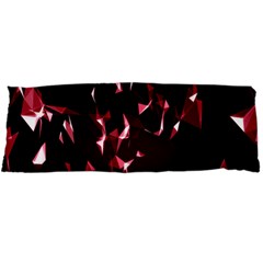 Lying Red Triangle Particles Dark Motion Body Pillow Case Dakimakura (two Sides) by Mariart