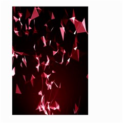 Lying Red Triangle Particles Dark Motion Large Garden Flag (two Sides)