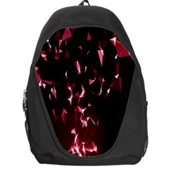 Lying Red Triangle Particles Dark Motion Backpack Bag by Mariart