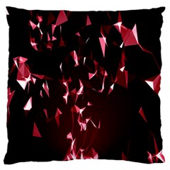 Lying Red Triangle Particles Dark Motion Standard Flano Cushion Case (two Sides)