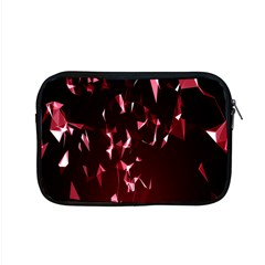 Lying Red Triangle Particles Dark Motion Apple Macbook Pro 15  Zipper Case