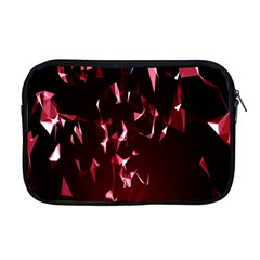 Lying Red Triangle Particles Dark Motion Apple Macbook Pro 17  Zipper Case by Mariart