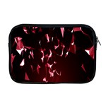 Lying Red Triangle Particles Dark Motion Apple MacBook Pro 17  Zipper Case Front