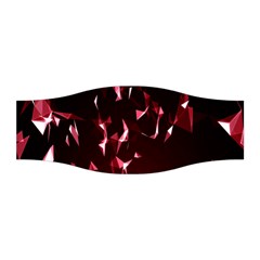 Lying Red Triangle Particles Dark Motion Stretchable Headband by Mariart