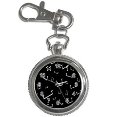 Pit White Black Sign Pattern Key Chain Watches