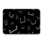 Pit White Black Sign Pattern Plate Mats 18 x12  Plate Mat