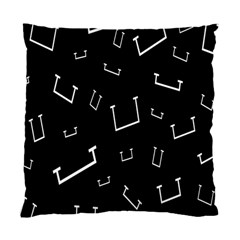 Pit White Black Sign Pattern Standard Cushion Case (one Side)