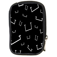 Pit White Black Sign Pattern Compact Camera Cases by Mariart