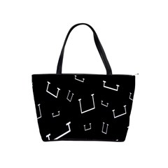 Pit White Black Sign Pattern Shoulder Handbags