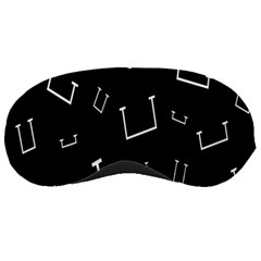 Pit White Black Sign Pattern Sleeping Masks