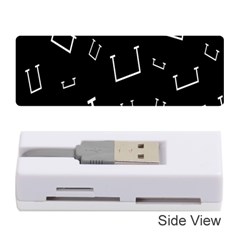 Pit White Black Sign Pattern Memory Card Reader (stick) 