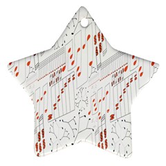 Musical Scales Note Star Ornament (two Sides)