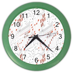 Musical Scales Note Color Wall Clocks by Mariart