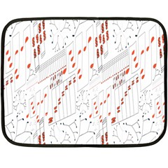 Musical Scales Note Fleece Blanket (mini)