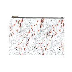 Musical Scales Note Cosmetic Bag (large)  by Mariart