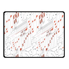 Musical Scales Note Fleece Blanket (small) by Mariart