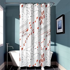 Musical Scales Note Shower Curtain 36  X 72  (stall) 