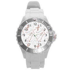 Musical Scales Note Round Plastic Sport Watch (l)