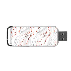 Musical Scales Note Portable Usb Flash (two Sides) by Mariart