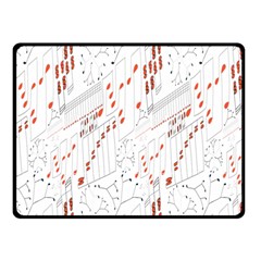 Musical Scales Note Double Sided Fleece Blanket (small)  by Mariart