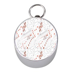 Musical Scales Note Mini Silver Compasses