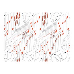 Musical Scales Note Double Sided Flano Blanket (mini)  by Mariart