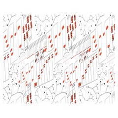 Musical Scales Note Double Sided Flano Blanket (medium) 