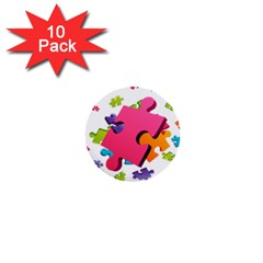 Passel Picture Green Pink Blue Sexy Game 1  Mini Buttons (10 pack) 