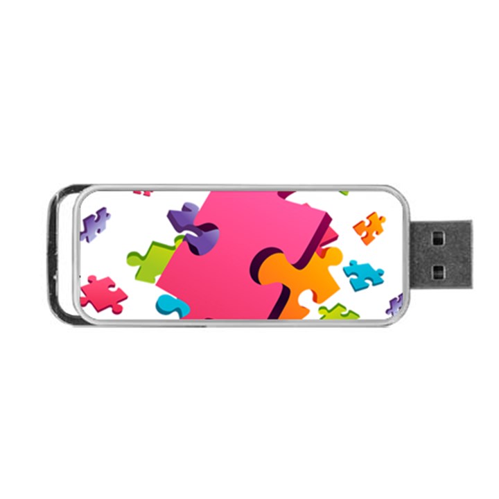 Passel Picture Green Pink Blue Sexy Game Portable USB Flash (One Side)