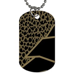 Polka Spot Grey Black Dog Tag (two Sides)